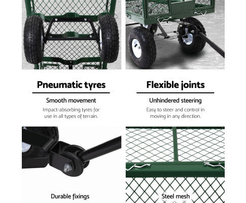 Mesh Steel Cart - Pull Along Or Towable