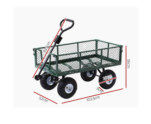 Mesh Steel Cart - Pull Along Or Towable