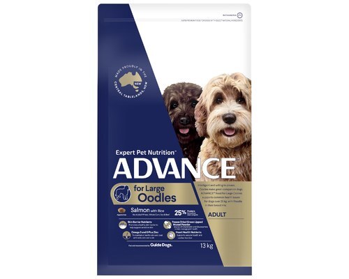 Advance Dog Adult Large Breed Oodles 13kg. Formulated For Large Breed Dogs With Poodle In Their Mix