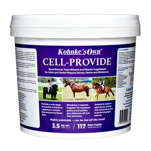 Kohnke's Own Cell Provide. 3.5kg Vitamin & Mineral Supplement For Lightly Worked Horses