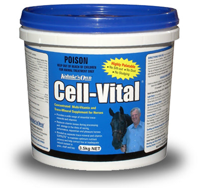 Kohnke's Own Cell Vital. 3.5kg Vitamin & Mineral Supplement For All Working Horses