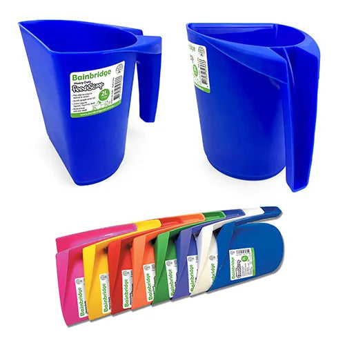 Plastic Feed Scoop 2 Litre - Blue