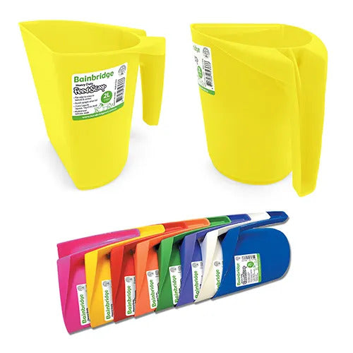 Plastic Feed Scoop 2 Litre - Yellow