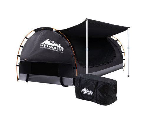 Canvas Swag Tent - Double With 7cm Mattress