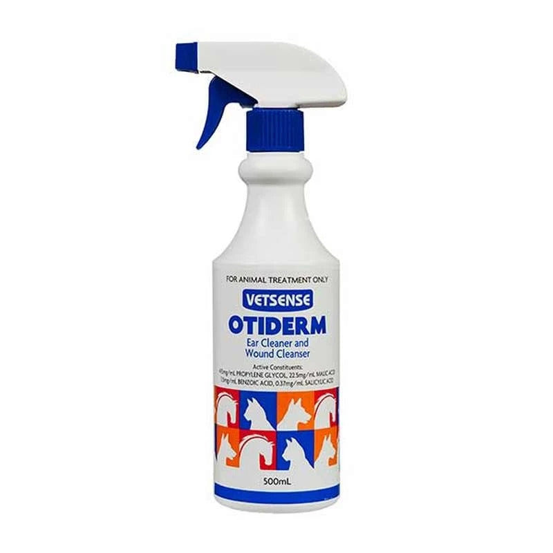 Vetsense Otiderm 500ml Ear Cleaner & Wound Cleanser For Animals