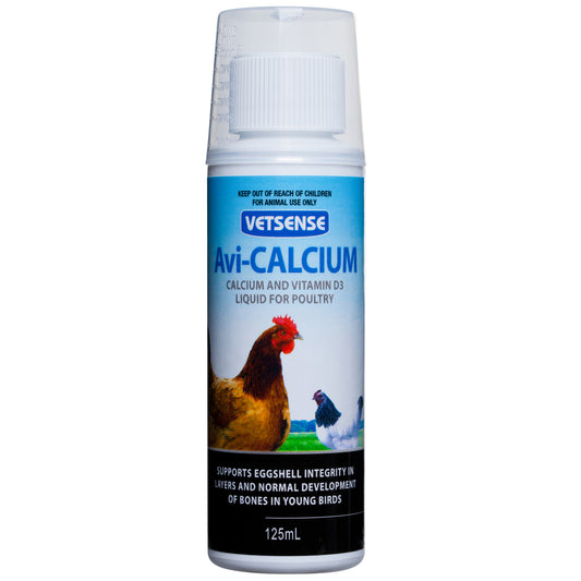 Vetsense Avi-CALCIUM. 125ml Liquid Calcium For Poultry