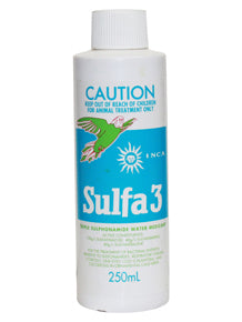 Inca Sulfa 3 125ml Water Medication For Birds