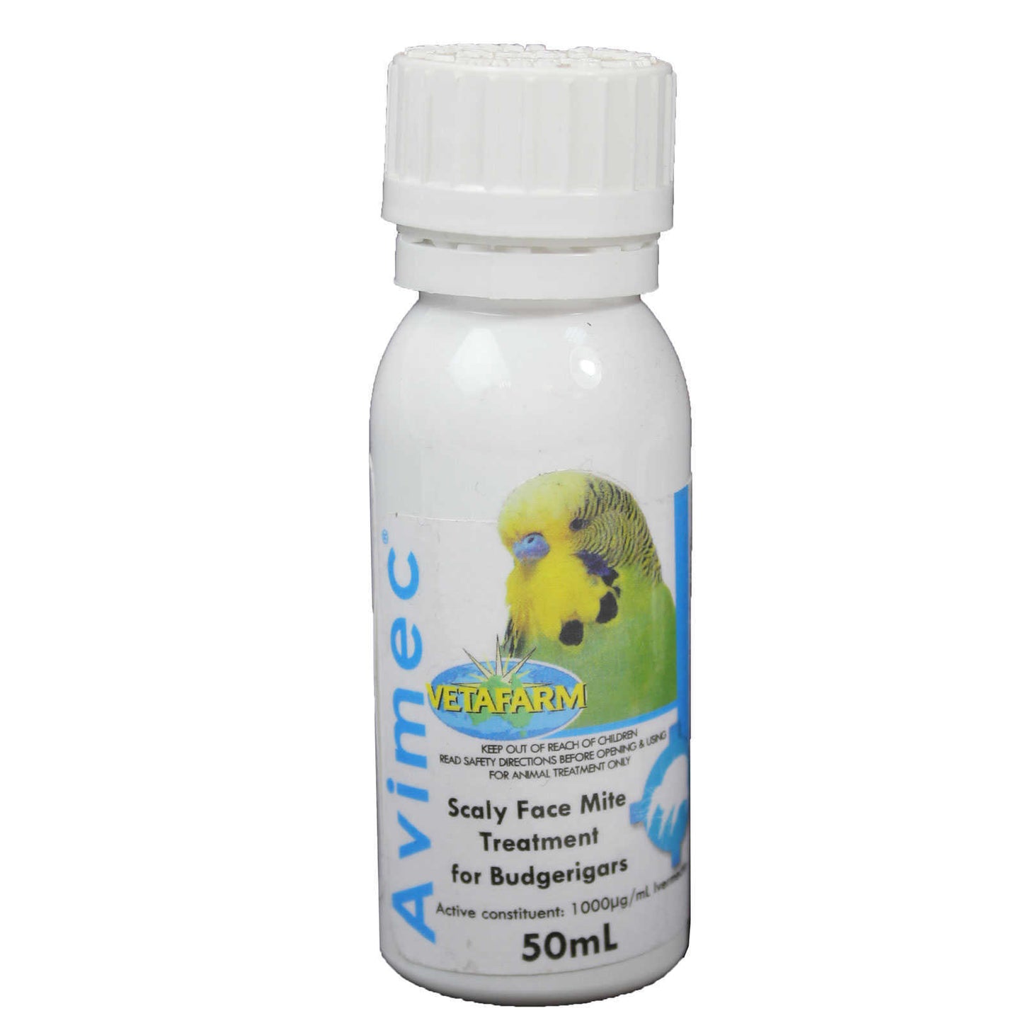 Vetafarm Avimec - Topical Treatment of Scaly Face Mite. 50ml